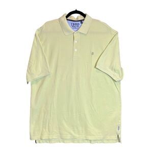IZOD Heritage Polo Light Lime Green Cotton Men's Size XLT tall